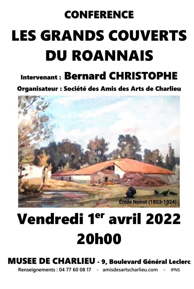 Affiche conférence les Grands Couverts